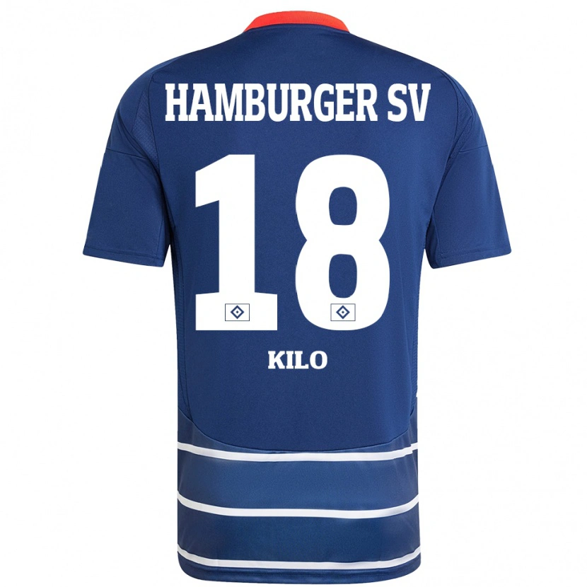 Danxen Kinder Jesse Kilo #18 Dunkelblau Auswärtstrikot Trikot 2024/25 T-Shirt