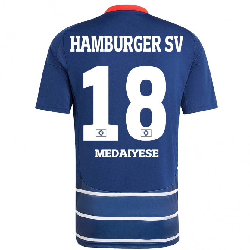 Danxen Kinder Olamide Medaiyese #18 Dunkelblau Auswärtstrikot Trikot 2024/25 T-Shirt