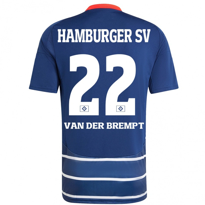 Danxen Kinder Ignace Van Der Brempt #22 Dunkelblau Auswärtstrikot Trikot 2024/25 T-Shirt