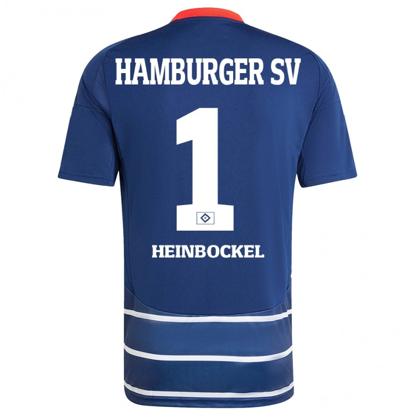 Danxen Kinder Simon Heinbockel #1 Dunkelblau Auswärtstrikot Trikot 2024/25 T-Shirt