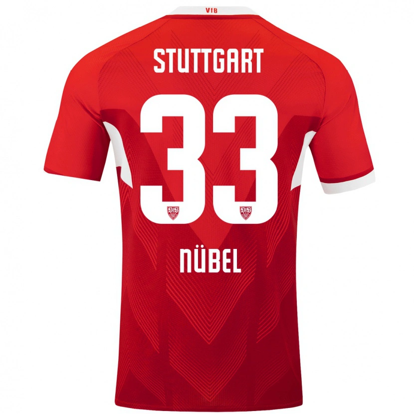 Danxen Kinder Alexander Nübel #33 Rot Weiß Auswärtstrikot Trikot 2024/25 T-Shirt