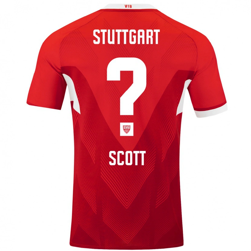 Danxen Kinder Elijah Scott #0 Rot Weiß Auswärtstrikot Trikot 2024/25 T-Shirt