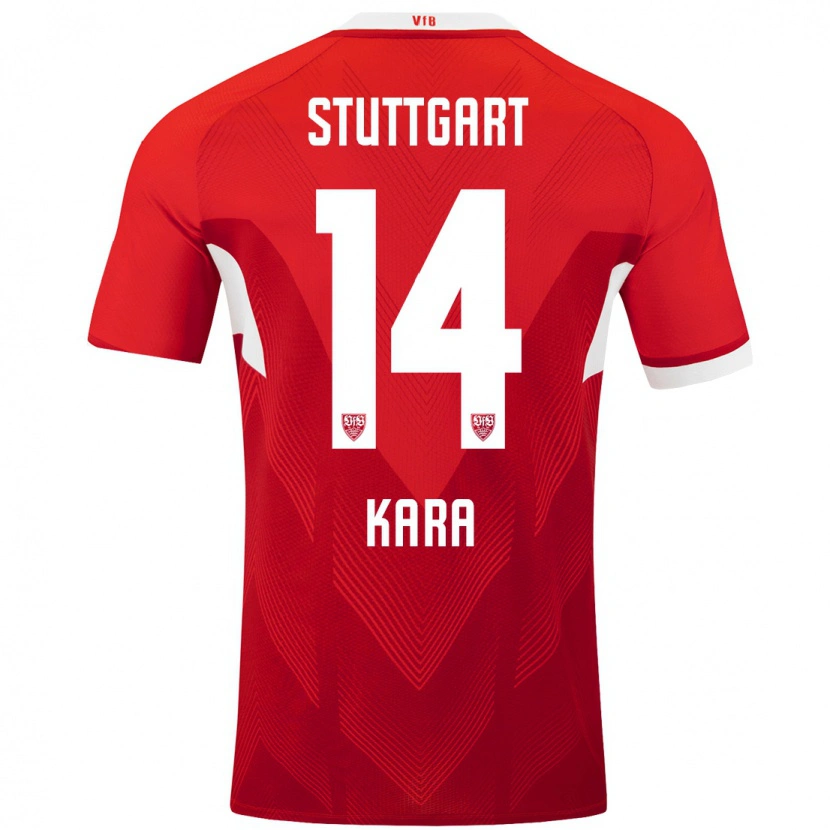 Danxen Kinder Semih Kara #14 Rot Weiß Auswärtstrikot Trikot 2024/25 T-Shirt