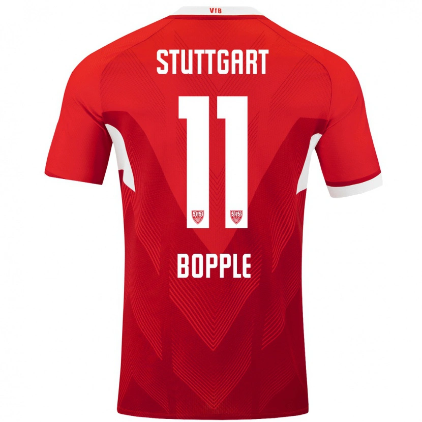 Danxen Kinder Teresa Böpple #11 Rot Weiß Auswärtstrikot Trikot 2024/25 T-Shirt