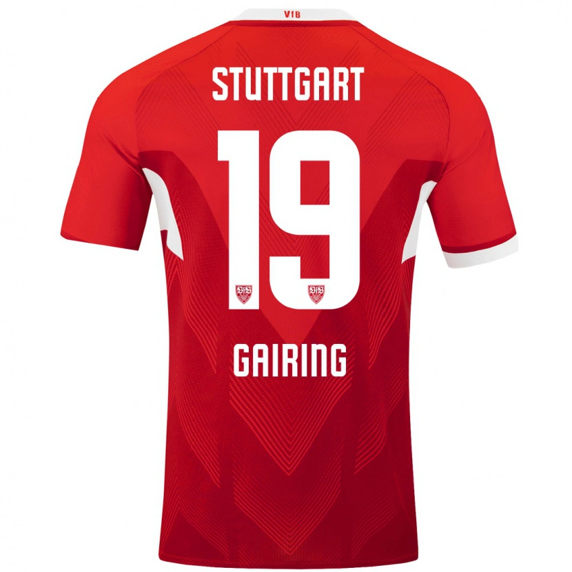 Danxen Kinder Sophie Gairing #19 Rot Weiß Auswärtstrikot Trikot 2024/25 T-Shirt