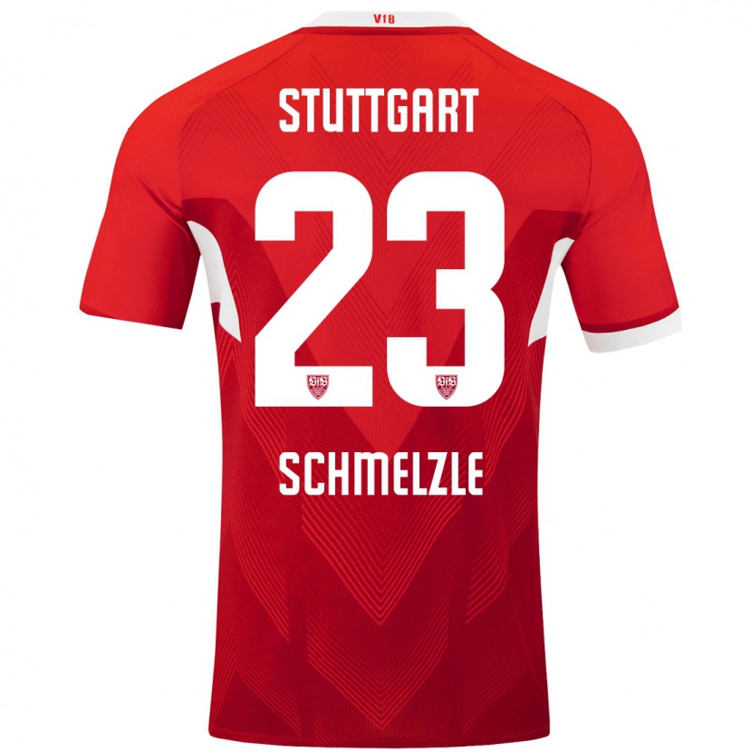 Danxen Kinder Marlen Schmelzle #23 Rot Weiß Auswärtstrikot Trikot 2024/25 T-Shirt