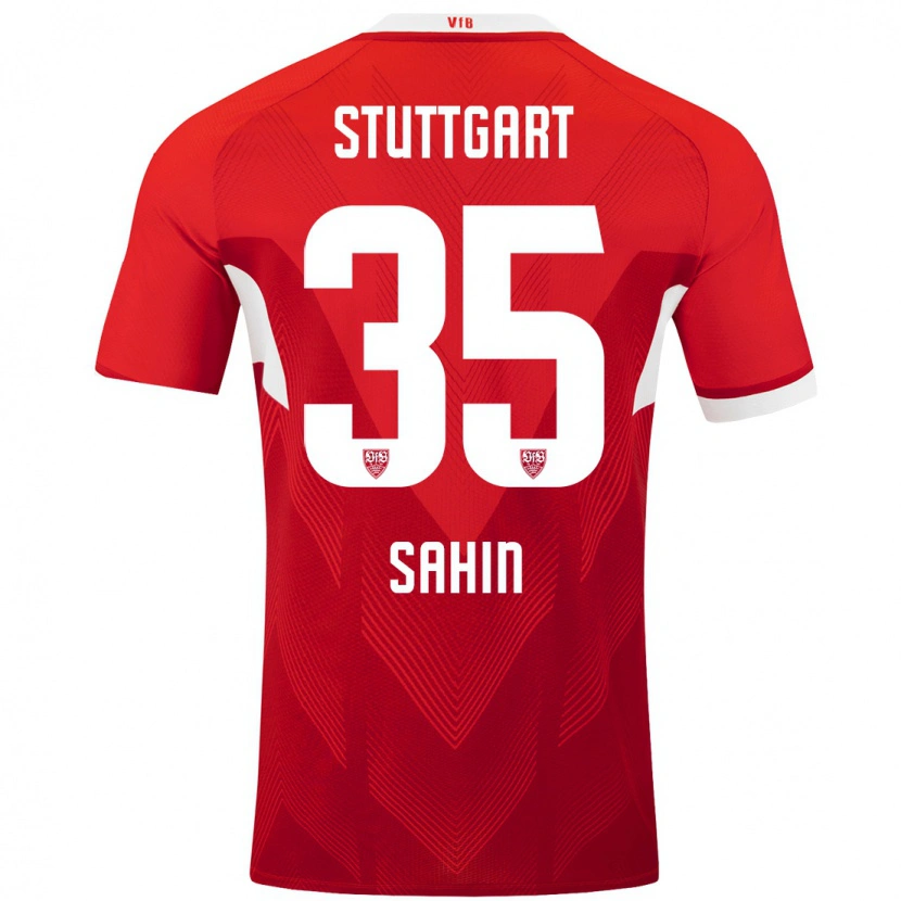 Danxen Kinder Mehmet Sahin #35 Rot Weiß Auswärtstrikot Trikot 2024/25 T-Shirt