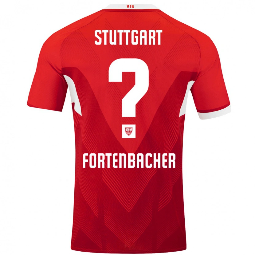 Danxen Kinder Jannik Fortenbacher #0 Rot Weiß Auswärtstrikot Trikot 2024/25 T-Shirt