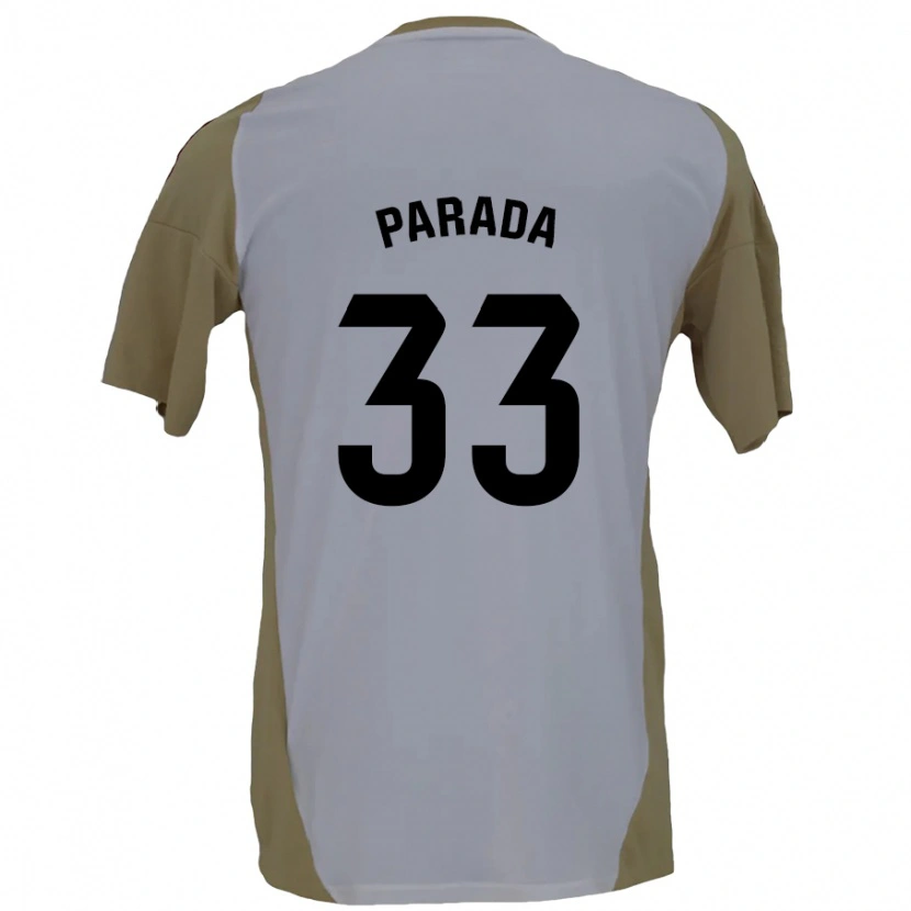 Danxen Kinder Victor Parada #33 Braunweiß Auswärtstrikot Trikot 2024/25 T-Shirt