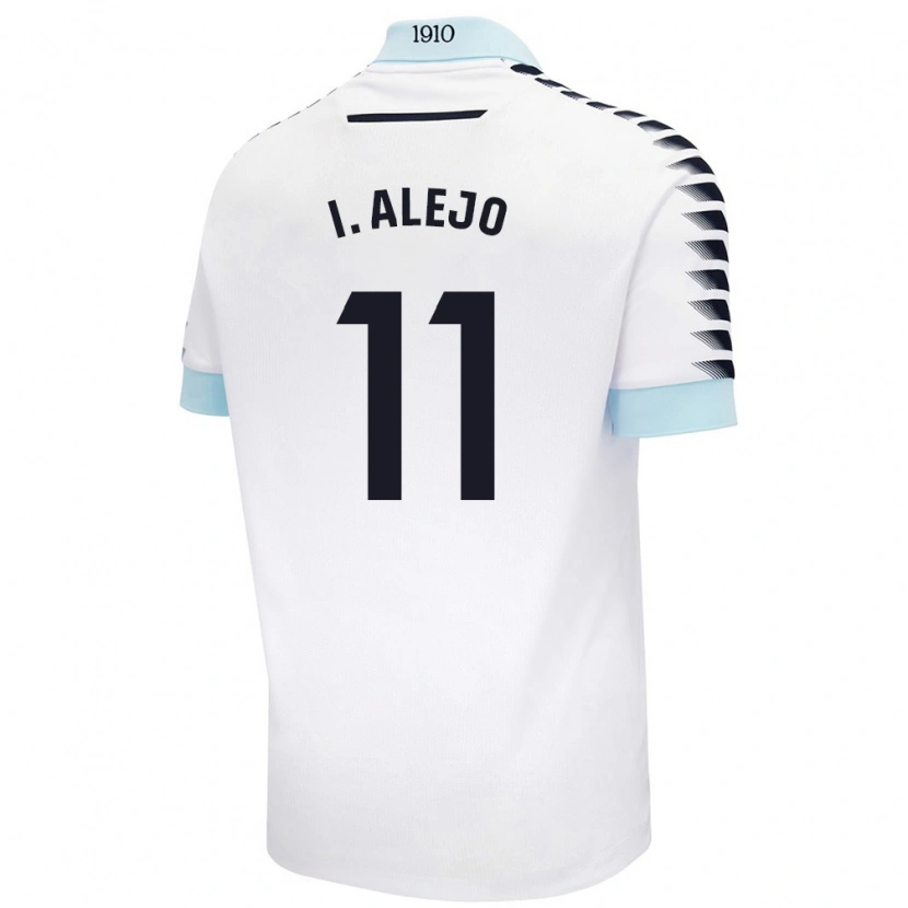 Danxen Kinder Iván Alejo #11 Weiß Blau Auswärtstrikot Trikot 2024/25 T-Shirt