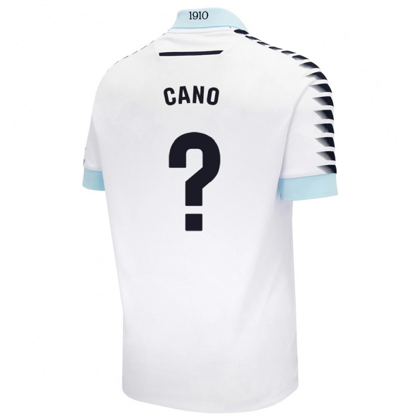 Danxen Kinder Rubén Cano #0 Weiß Blau Auswärtstrikot Trikot 2024/25 T-Shirt