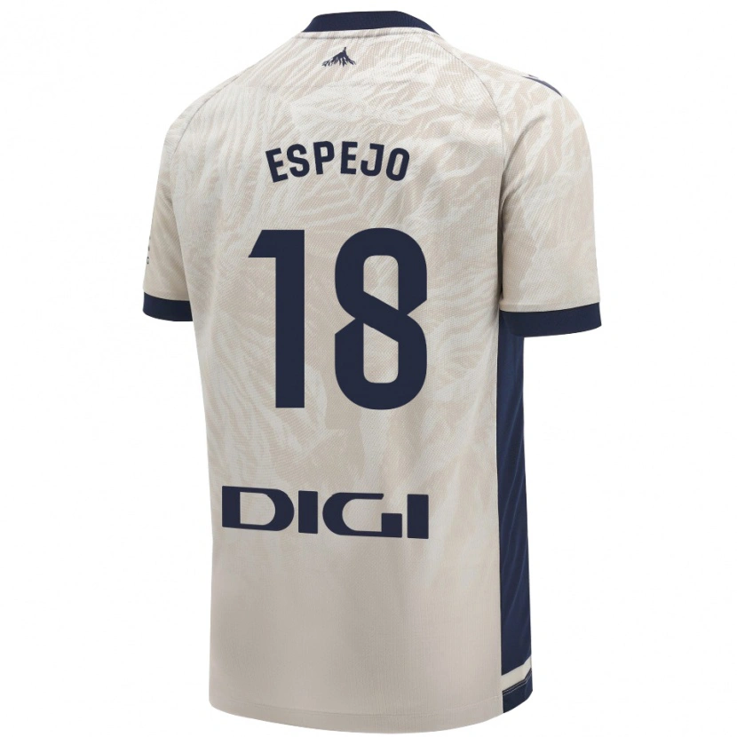 Danxen Kinder Diego Espejo #18 Hellgrau Auswärtstrikot Trikot 2024/25 T-Shirt