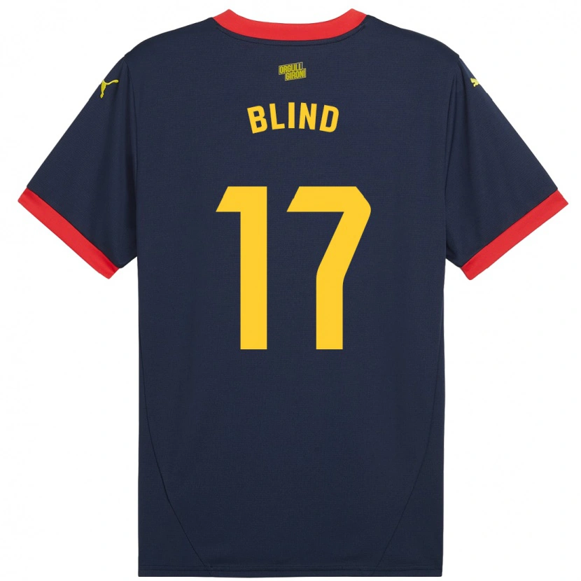 Danxen Kinder Daley Blind #17 Marinerot Auswärtstrikot Trikot 2024/25 T-Shirt