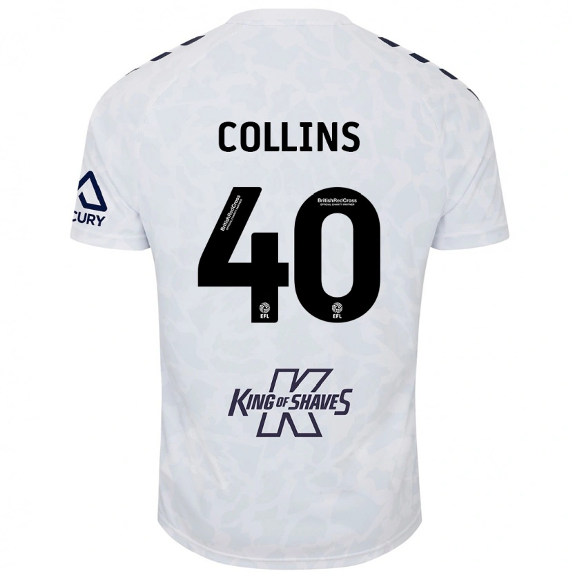 Danxen Kinder Brad Collins #40 Weiß Auswärtstrikot Trikot 2024/25 T-Shirt