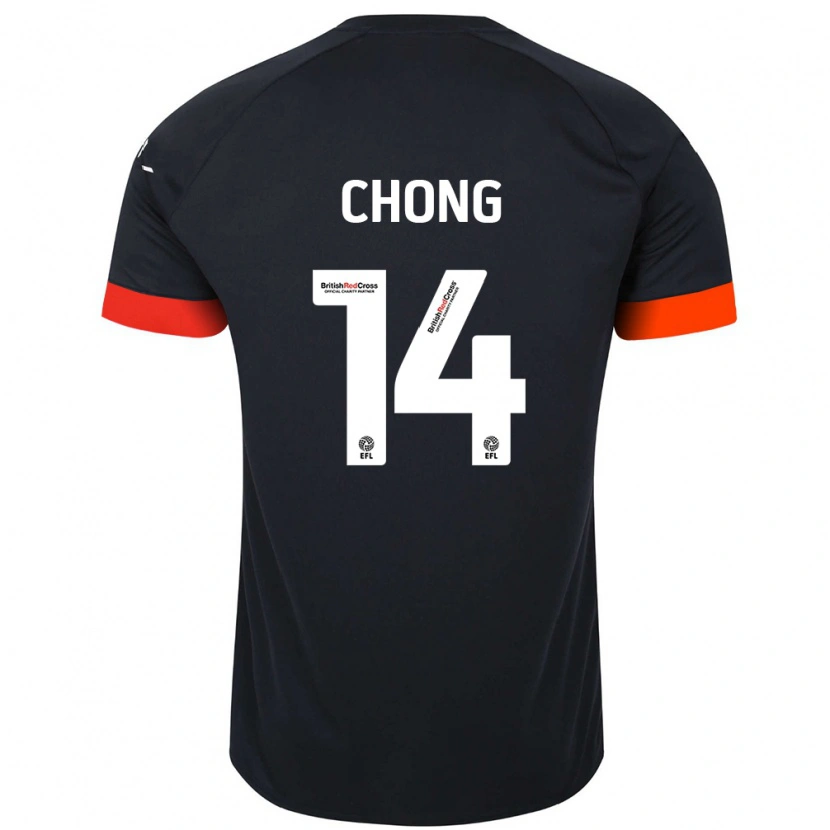 Danxen Kinder Tahith Chong #14 Schwarz Orange Auswärtstrikot Trikot 2024/25 T-Shirt