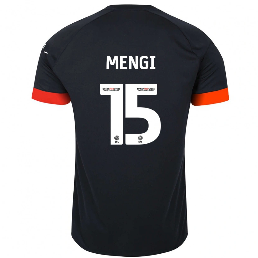 Danxen Kinder Teden Mengi #15 Schwarz Orange Auswärtstrikot Trikot 2024/25 T-Shirt