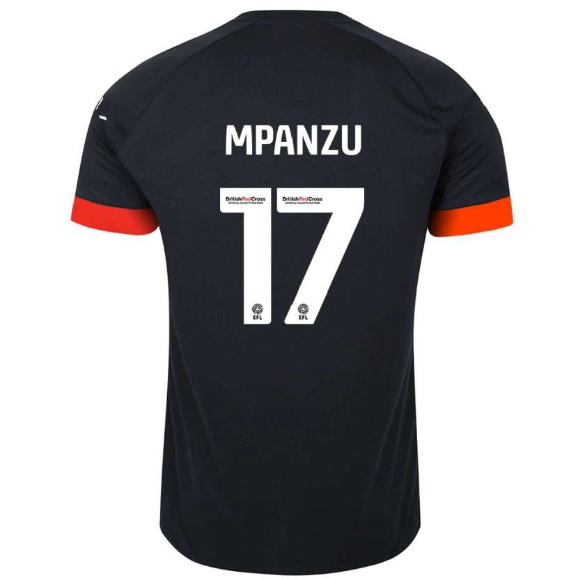 Danxen Kinder Pelly Ruddock Mpanzu #17 Schwarz Orange Auswärtstrikot Trikot 2024/25 T-Shirt