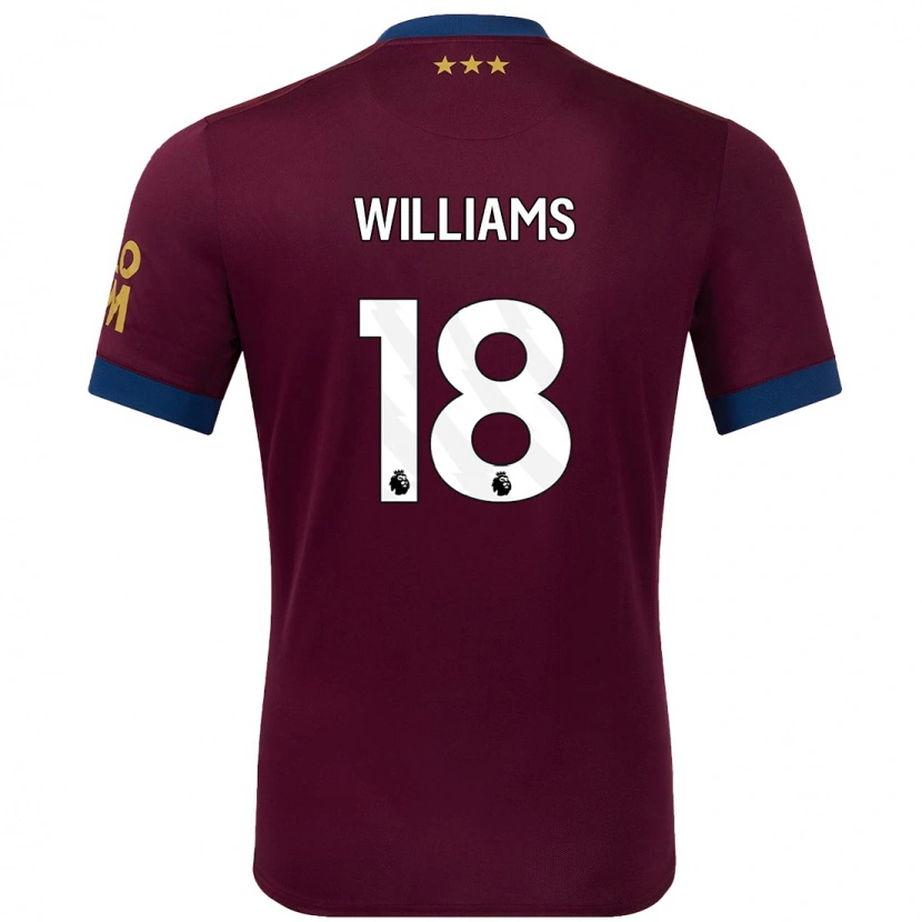 Danxen Kinder Brandon Williams #18 Braun Auswärtstrikot Trikot 2024/25 T-Shirt