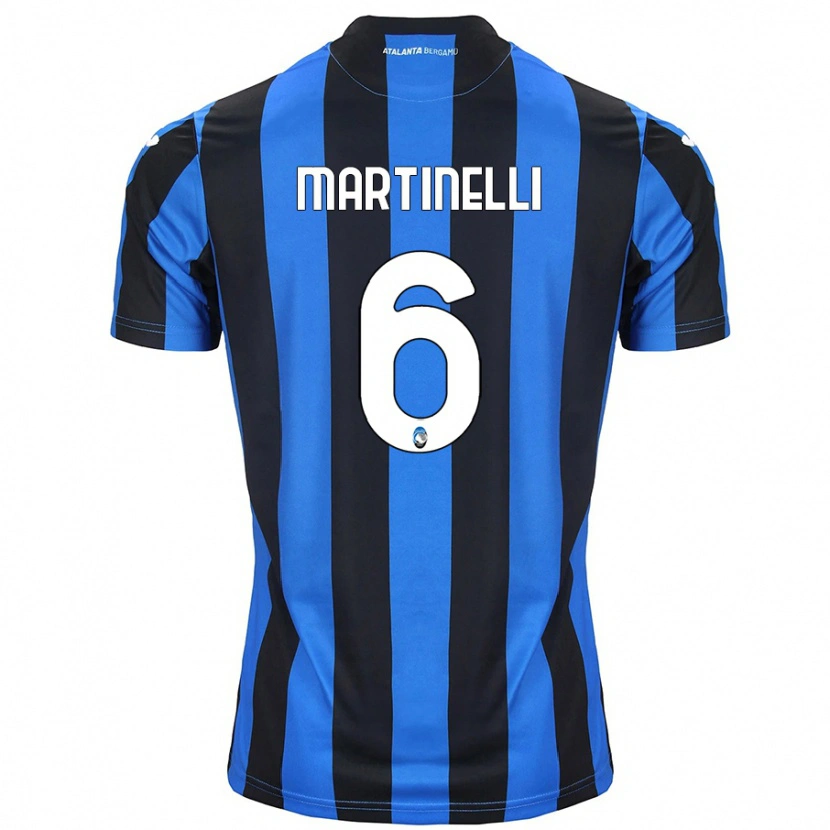 Danxen Herren Gabriel Martinelli #6 Blau Schwarz Heimtrikot Trikot 2024/25 T-Shirt