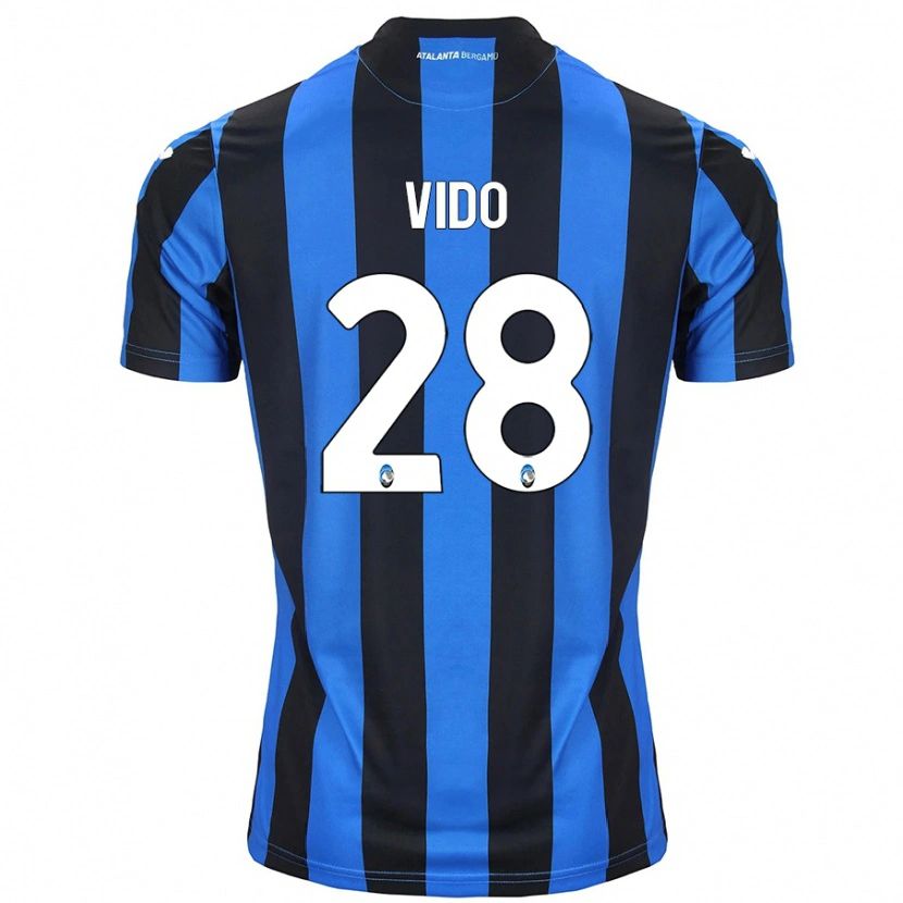 Danxen Herren Luca Vido #28 Blau Schwarz Heimtrikot Trikot 2024/25 T-Shirt