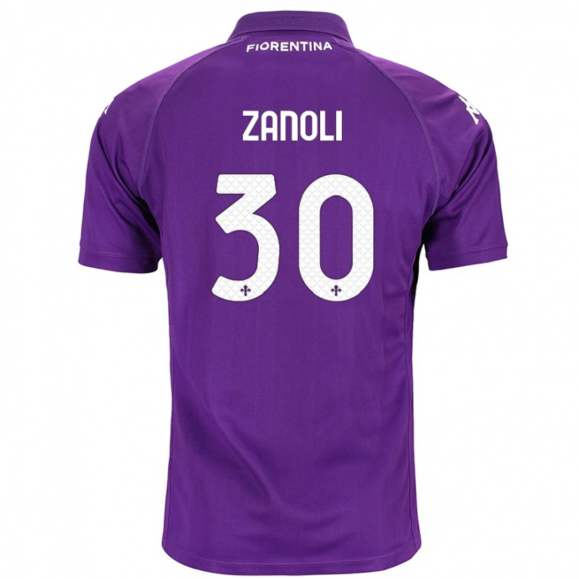 Danxen Herren Martina Zanoli #30 Violett Heimtrikot Trikot 2024/25 T-Shirt