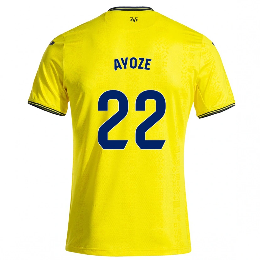 Danxen Herren Ayoze Pérez #22 Gelb Schwarz Heimtrikot Trikot 2024/25 T-Shirt