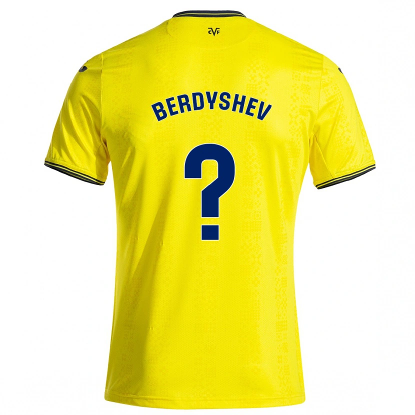 Danxen Herren Tikhon Berdyshev #0 Gelb Schwarz Heimtrikot Trikot 2024/25 T-Shirt