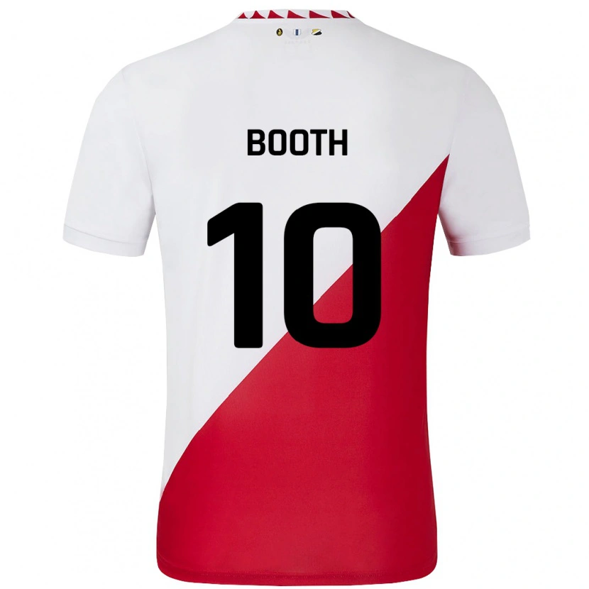 Danxen Herren Taylor Booth #10 Weiß Rot Heimtrikot Trikot 2024/25 T-Shirt