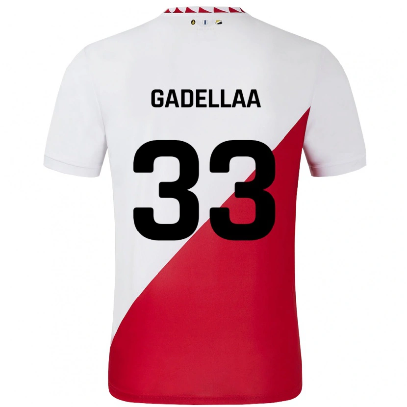 Danxen Herren Kevin Gadellaa #33 Weiß Rot Heimtrikot Trikot 2024/25 T-Shirt