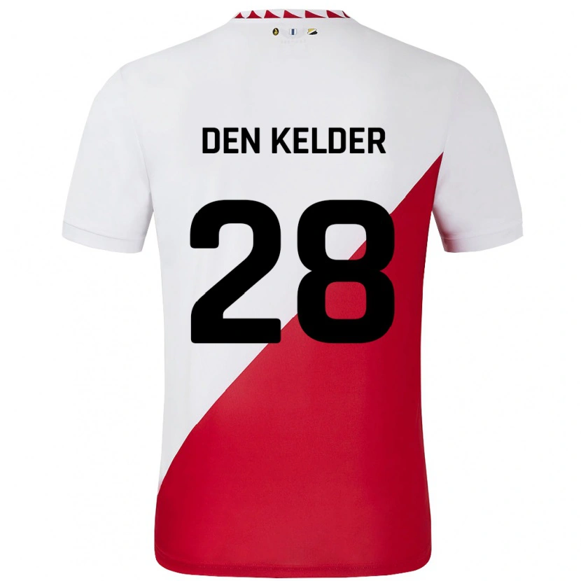 Danxen Herren Gera Op Den Kelder #28 Weiß Rot Heimtrikot Trikot 2024/25 T-Shirt