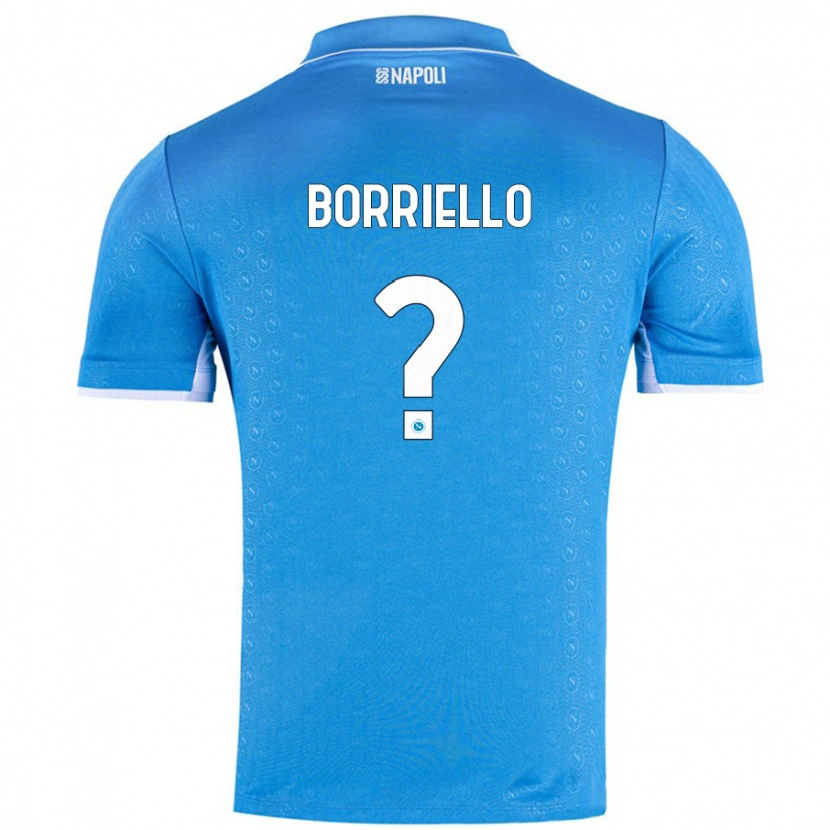 Danxen Herren Salvatore Borriello #0 Himmelblau Heimtrikot Trikot 2024/25 T-Shirt