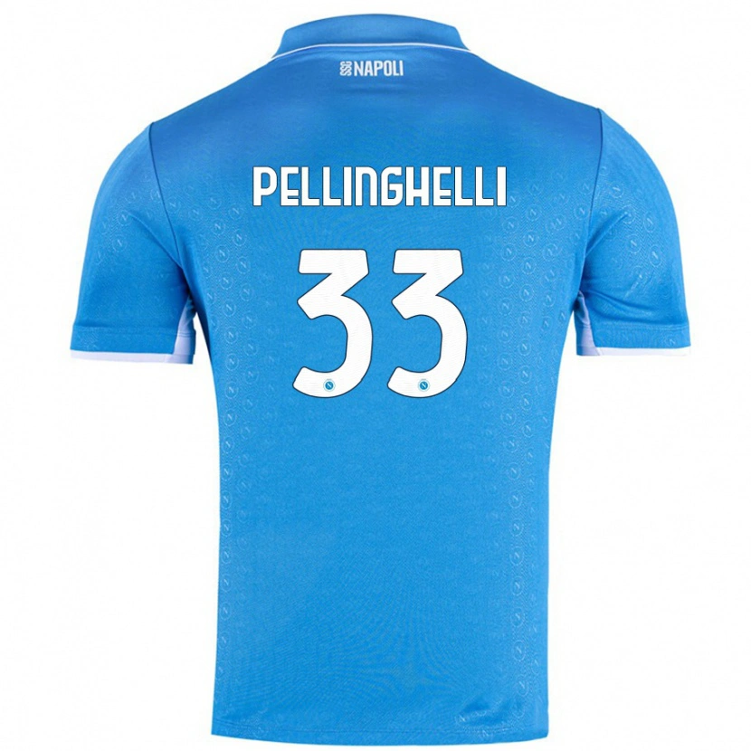 Danxen Herren Alice Pellinghelli #33 Himmelblau Heimtrikot Trikot 2024/25 T-Shirt