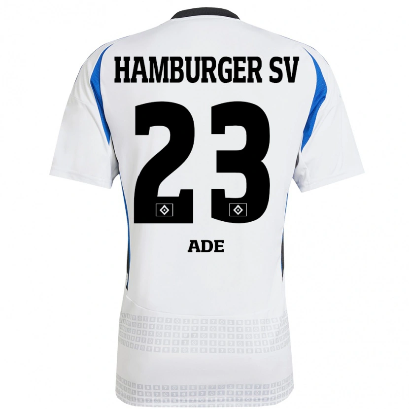 Danxen Herren Jeremy Ade #23 Weiß Blau Heimtrikot Trikot 2024/25 T-Shirt