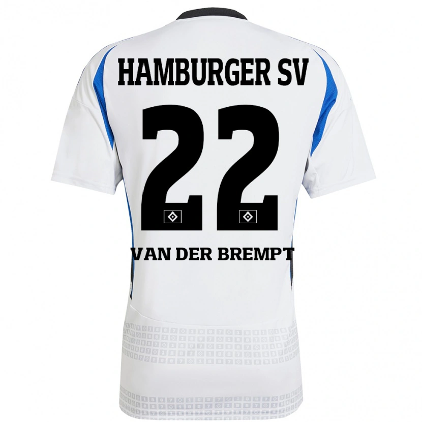 Danxen Herren Ignace Van Der Brempt #22 Weiß Blau Heimtrikot Trikot 2024/25 T-Shirt