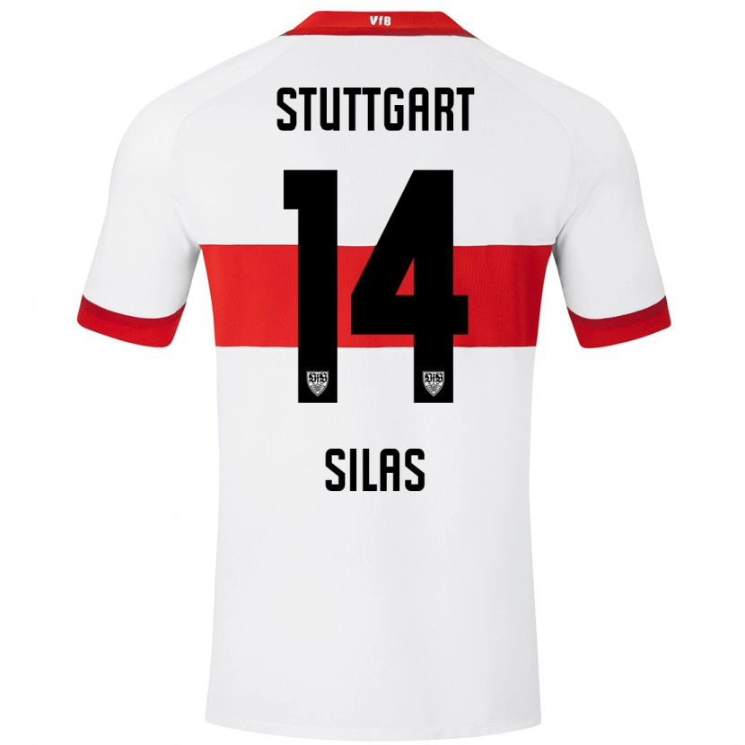 Danxen Herren Silas #14 Weiß Rot Heimtrikot Trikot 2024/25 T-Shirt