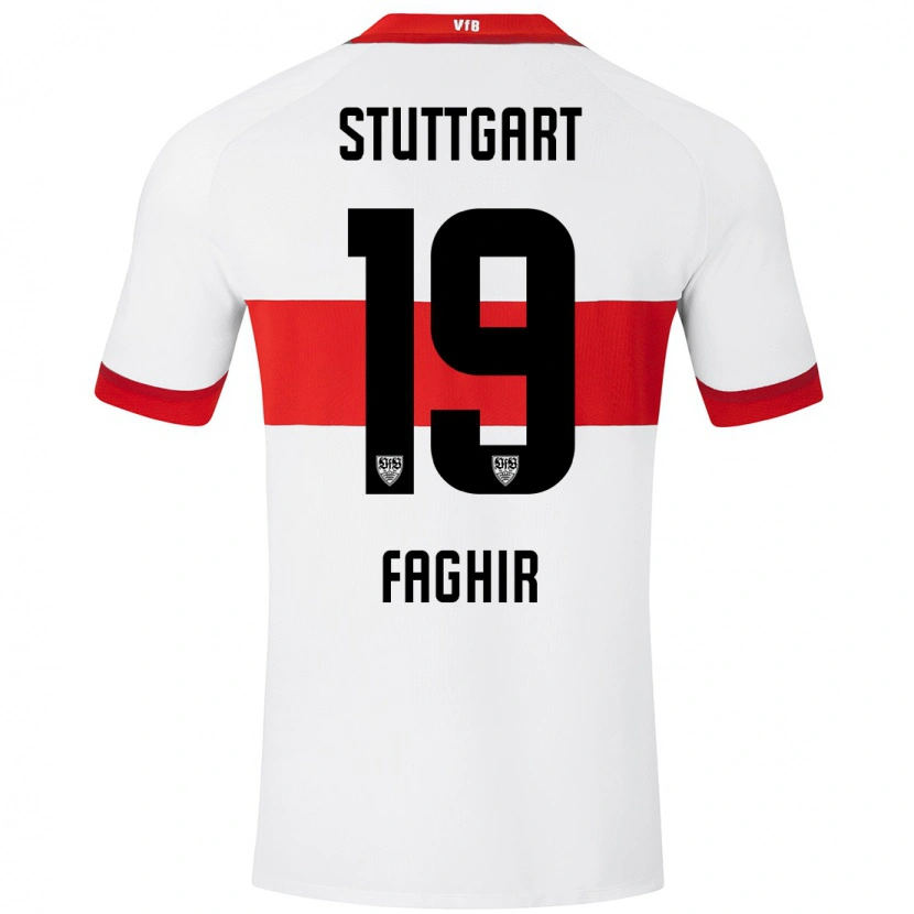 Danxen Herren Wahid Faghir #19 Weiß Rot Heimtrikot Trikot 2024/25 T-Shirt