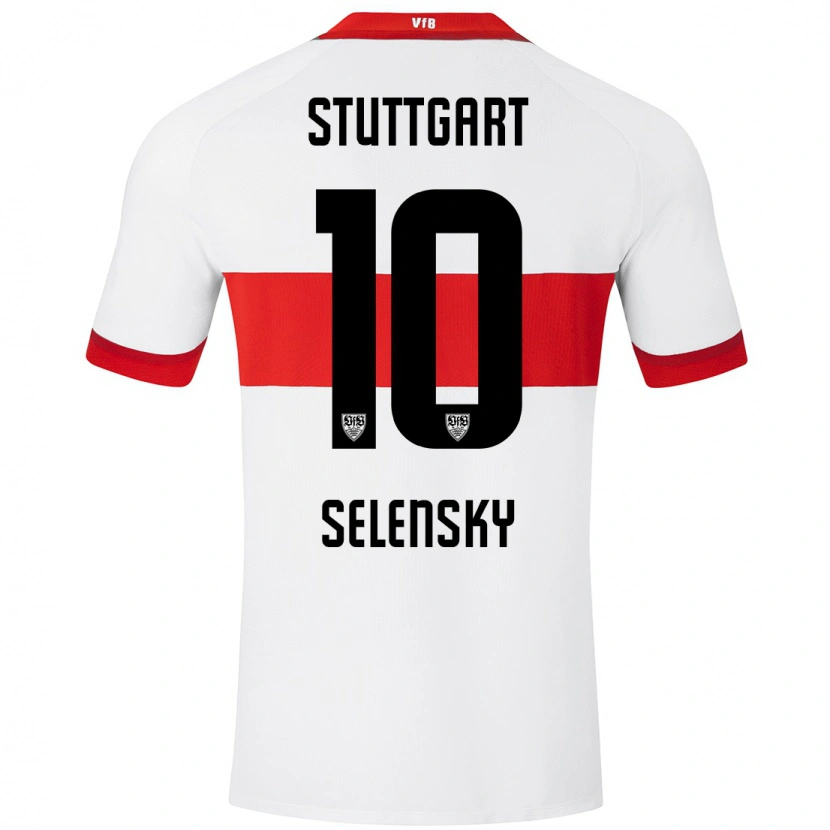 Danxen Herren Anja Selensky #10 Weiß Rot Heimtrikot Trikot 2024/25 T-Shirt