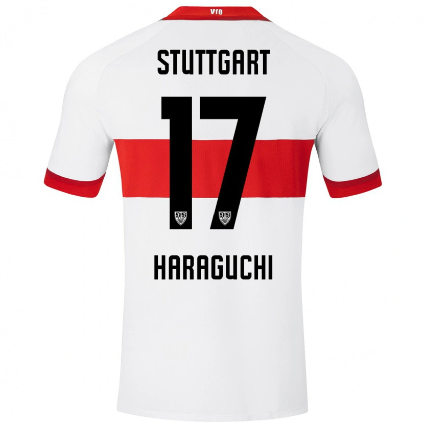 Danxen Herren Genki Haraguchi #17 Weiß Rot Heimtrikot Trikot 2024/25 T-Shirt