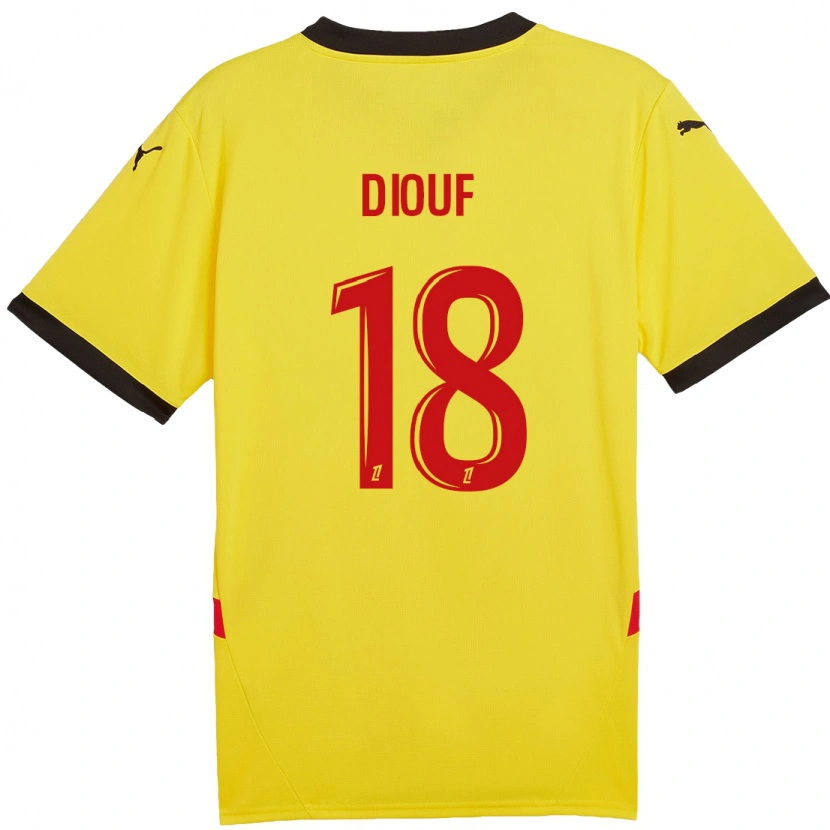 Danxen Herren Andy Diouf #18 Gelb Rot Heimtrikot Trikot 2024/25 T-Shirt