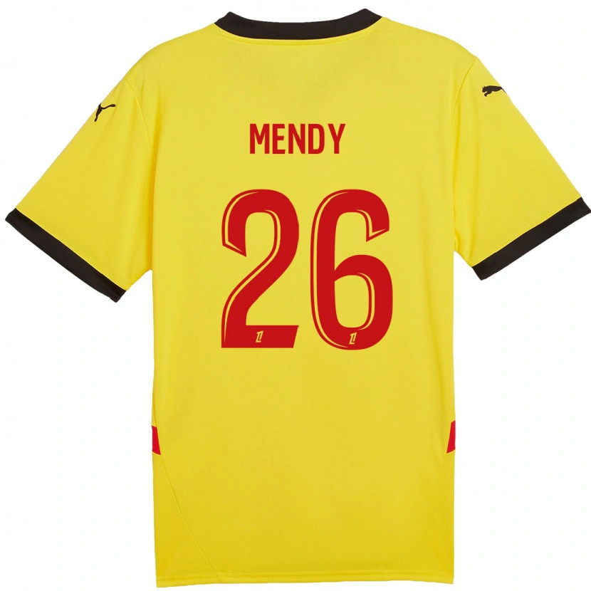 Danxen Herren Nampalys Mendy #26 Gelb Rot Heimtrikot Trikot 2024/25 T-Shirt