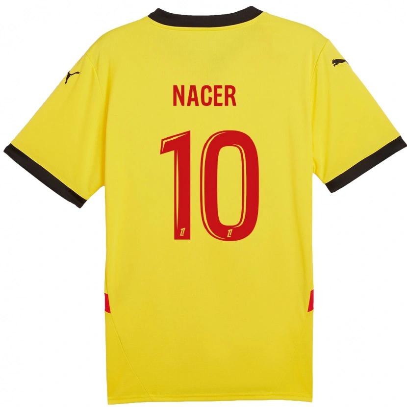 Danxen Herren Myriem Nacer #10 Gelb Rot Heimtrikot Trikot 2024/25 T-Shirt