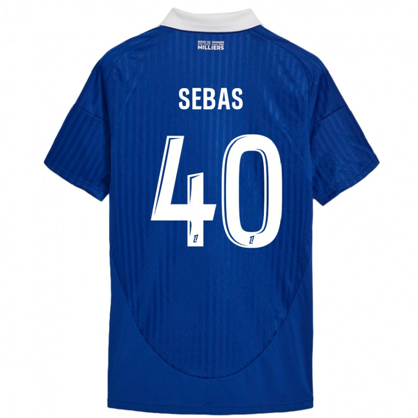 Danxen Herren Jérémy Sebas #40 Blau Weiß Heimtrikot Trikot 2024/25 T-Shirt