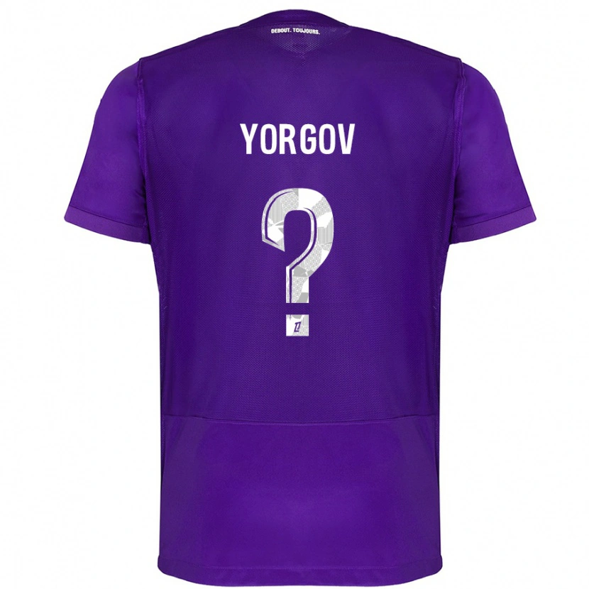 Danxen Herren Aleksandar Yorgov #0 Violett Weiß Heimtrikot Trikot 2024/25 T-Shirt