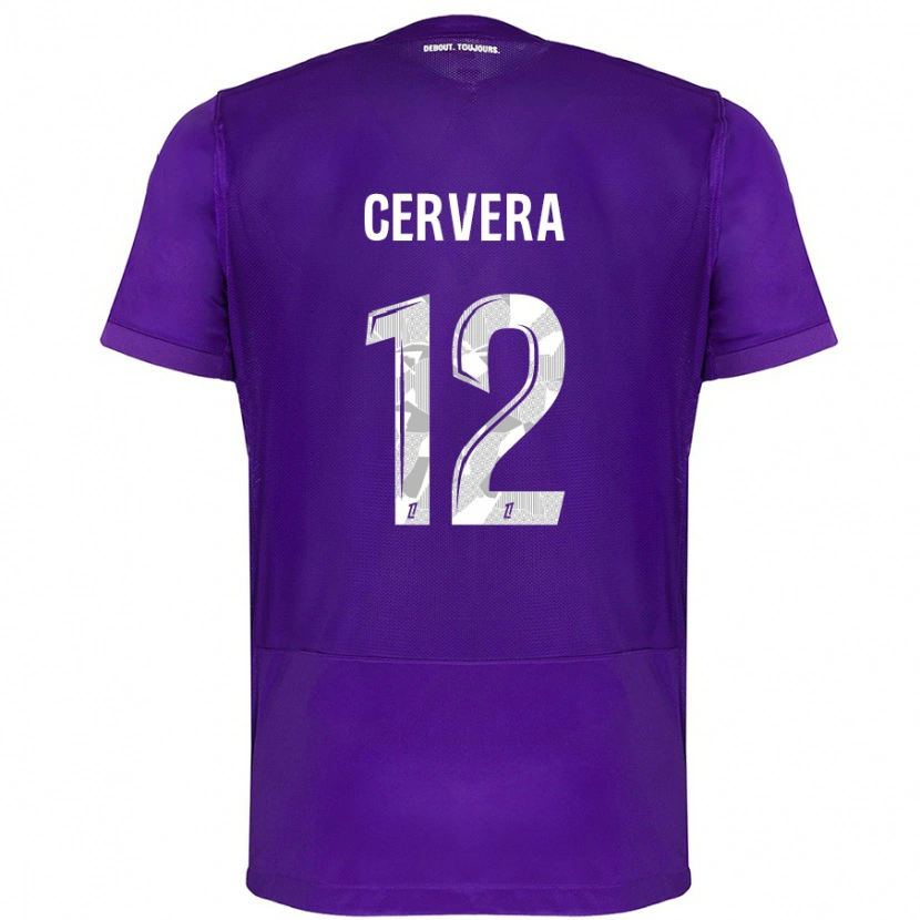 Danxen Herren Laurianne Cervera #12 Violett Weiß Heimtrikot Trikot 2024/25 T-Shirt