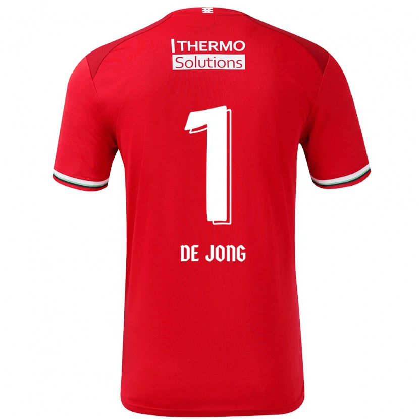 Danxen Herren Daniëlle De Jong #1 Rot Weiß Heimtrikot Trikot 2024/25 T-Shirt