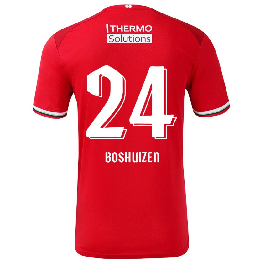 Danxen Herren Annouk Boshuizen #24 Rot Weiß Heimtrikot Trikot 2024/25 T-Shirt