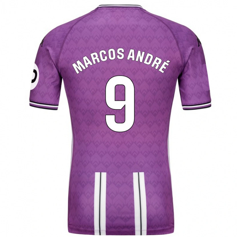 Danxen Herren Marcos André #9 Violett Weiß Heimtrikot Trikot 2024/25 T-Shirt