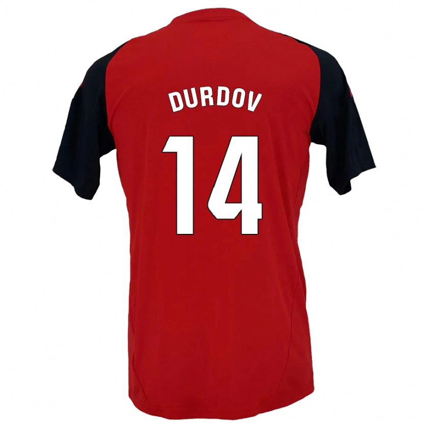 Danxen Herren Ivan Durdov #14 Rot Schwarz Heimtrikot Trikot 2024/25 T-Shirt