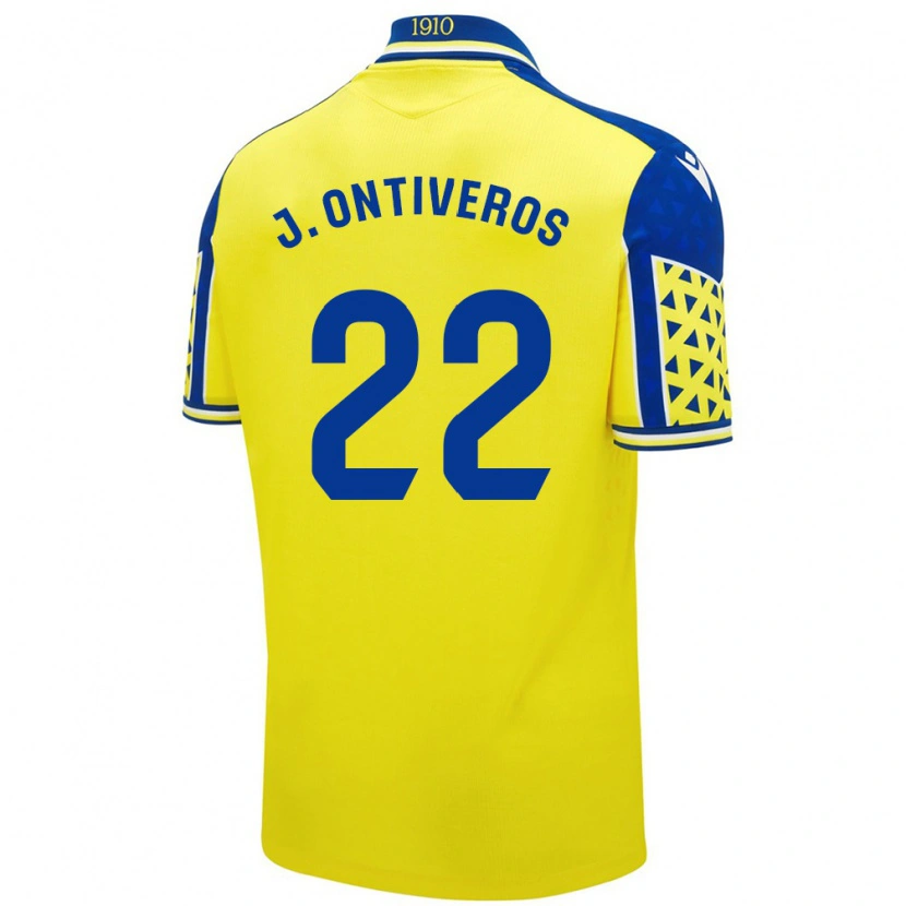 Danxen Herren Javi Ontiveros #22 Gelb Blau Heimtrikot Trikot 2024/25 T-Shirt