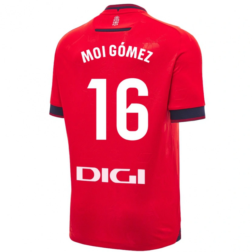 Danxen Herren Moi Gómez #16 Rot Weiß Heimtrikot Trikot 2024/25 T-Shirt